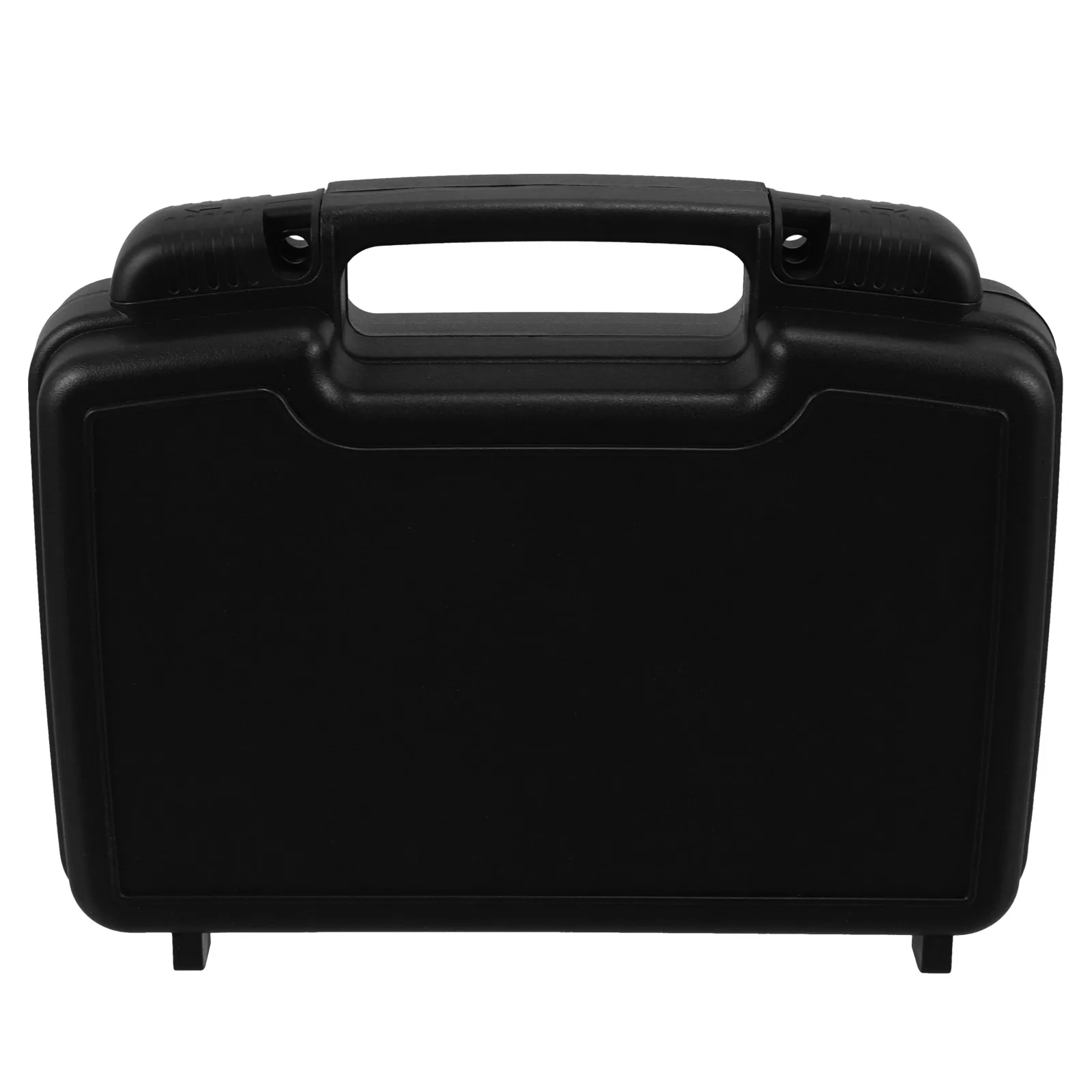 

Multifunctional Toolbox Storage Case Black PP Plastic Travel Suitcase Handheld Tool Organizer Compact Lightweight Reinforced