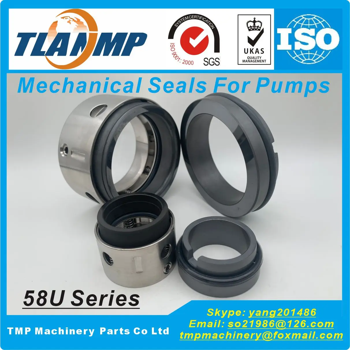 58U-24 , 0240/58U TLANMP Mechanical Seals (With BO seats , d7=39mm) |Type 58U Unbalance type for Shaft Size 24mm Pumps