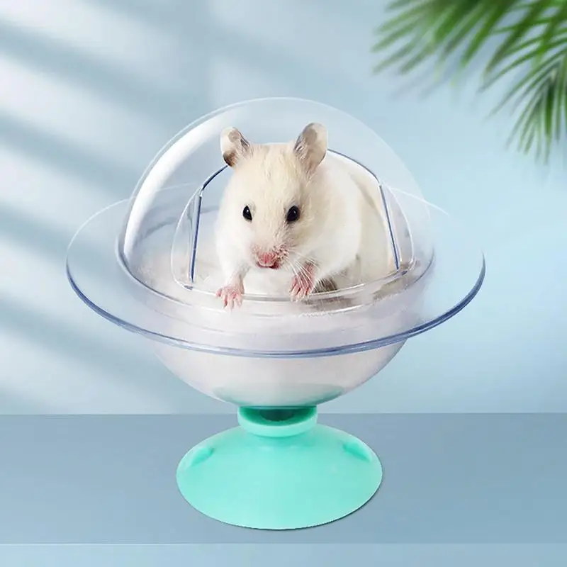 Hamster Sand Bath Box Shower Room Bathing Bowl Litter Box Sand Bath Digging Sand Container Relax House Transparent For Gerbil