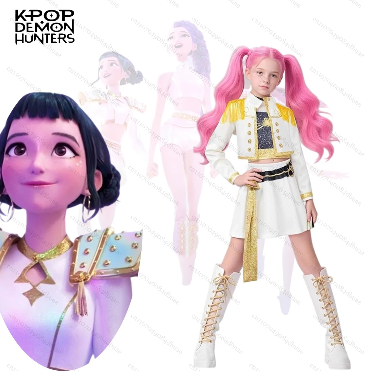 

Kpops Demon Hunters Cosplay Costume Rumi Zoey Mira Costume Cosplay Costume Wigs for Women Outfit Set Halloween