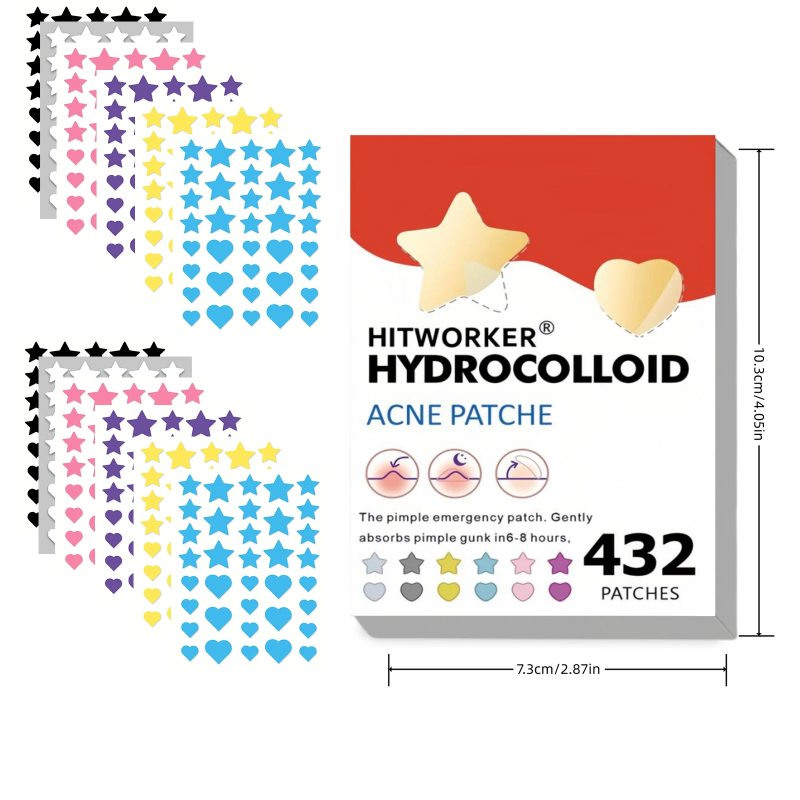 Skincare Oil Control - 432 Parches Hidrocoloides para Imperfecciones, Adhesivos