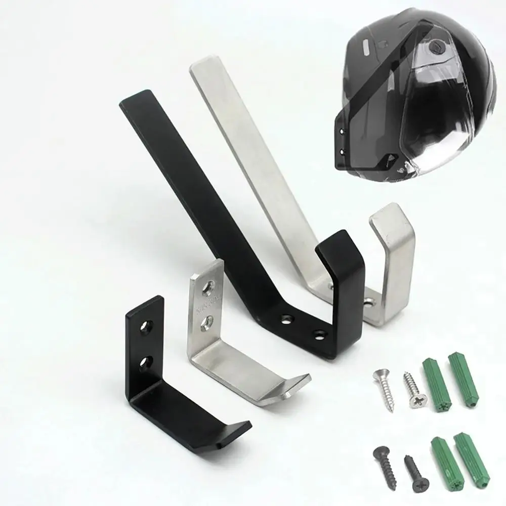 1Pcs Jacket Holder Motorcycle Helmet Holder Stainless Steel Multipurpose Wall Hanger Shelf Wall Mount Home Luggage Hook