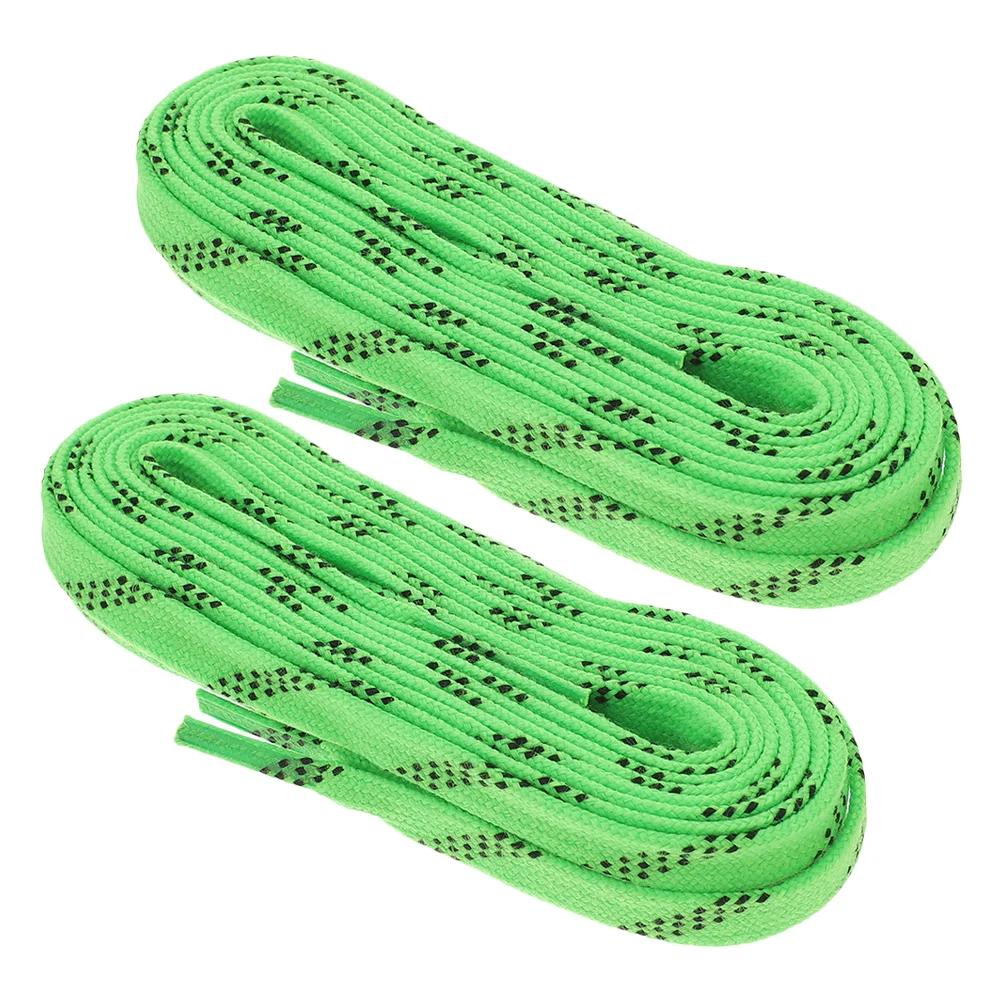 2 Pairs Hockey Shoelaces Ice Skate Cool Sports Shoes Running Tie Polyester Skates for