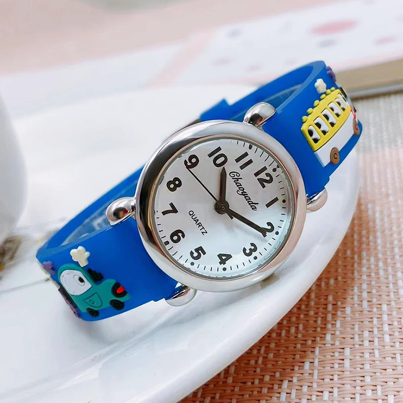 children boys girls fashion cartoon toy quartz watches primary school student learn time electric watches birthday gifts watch