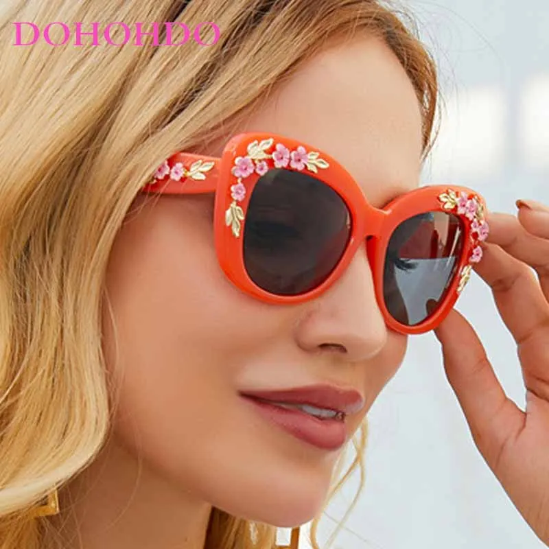 

Fashion Oversized Cat Eye Sunglasses Women Brand Design Trendy Party Outdoor Travel Street Photography Eyewear Male UV400 Очк