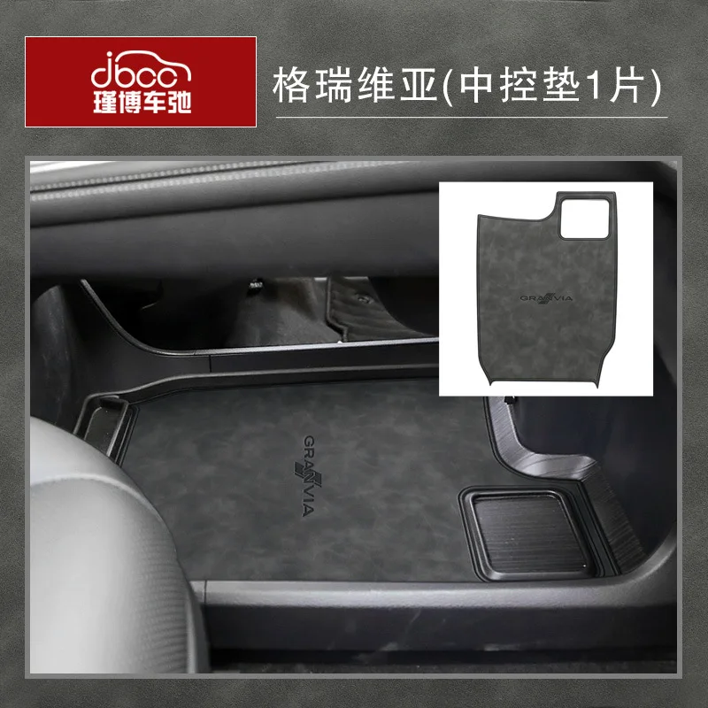 Car Door Groove Mat Cup Mat for Toyota Greyvia Center Console Storage Box Mats Auto Gate Slot Cup Holder Pad