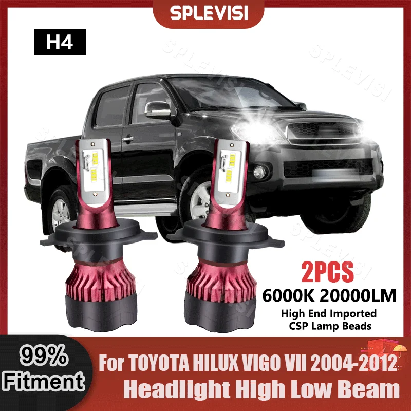 

SPLEVISI светодиодный фары дальнего и ближнего света 9003/H4 9V-36V для TOYOTA HILUX VIGO VII 2004 2005 2006 2007 2008 2009 2010 2011 2012