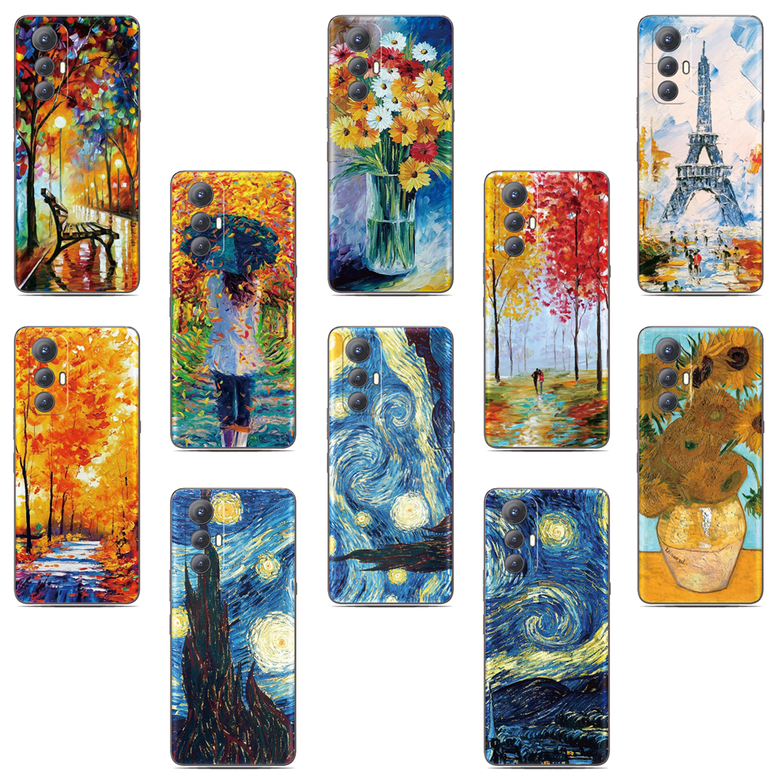 Vincent Van Gogh Handyhülle für OPPO A6x A6T A6 A3 A5 Pro A3X A5x 4G 5G A17 A17K A80 A78 A58 A54 A76 A98 A55 A53 A2X Rückseite