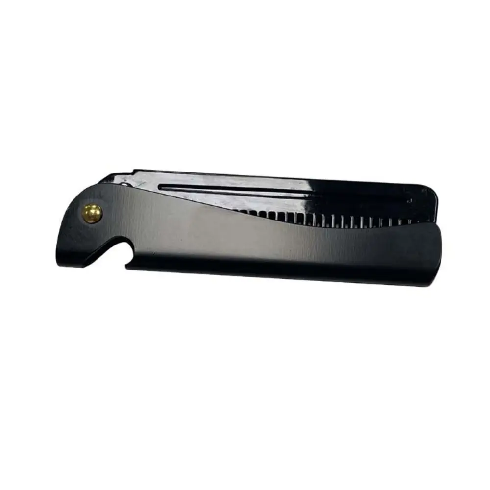 Easy to Use Folding Folding Steel Combs Comb Styling Tool Teeth Hair Beard Comb Portable Metal Facial Mustache Comb Men