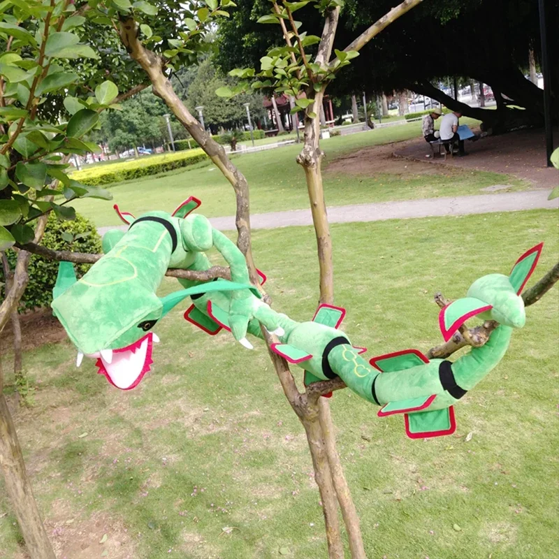 200cm Pokemon Large Plush Toys Rayquaza Anime Stuffed Dolls Kawaii Pokémon Ornament Plushie Soft Gift for Children Kids