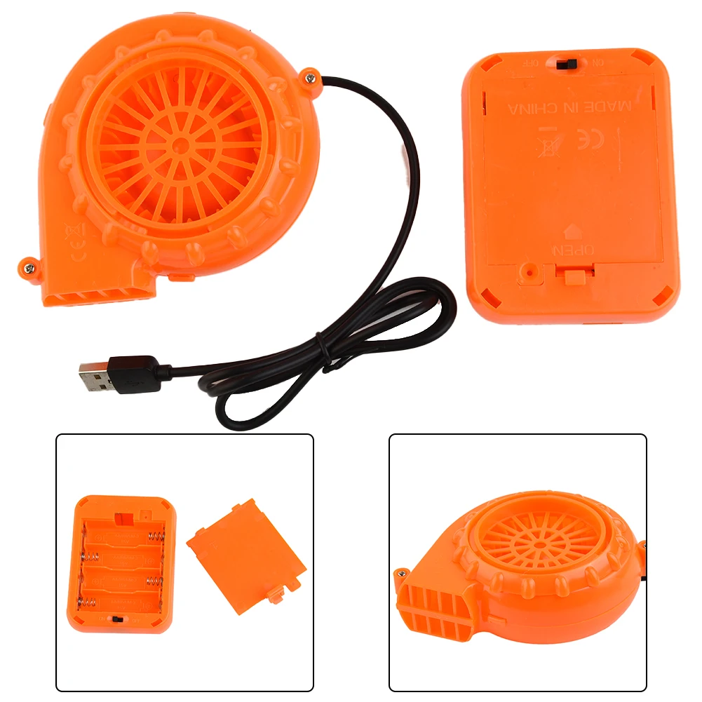 1Pc Blower With USB Cable Fan Air Blower Fan Blower For Gas Mode For Inflatable Toy Costume Doll 1Set 3W 6V Battery Powered