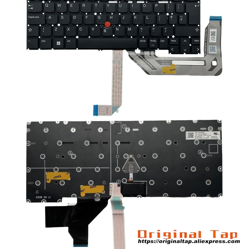 UK English Keyboard for Lenovo Thinkpad X13 G4 X13 Yoga 2-in-1 Gen 4 5 5N20W68240 5N20W68276 5N20W68312