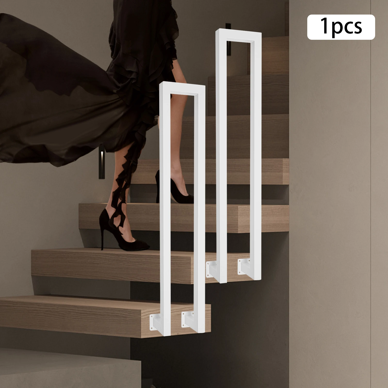 Modern N-Shaped White Iron Handrail High Load-bearing Railing Fences Are Used for Stairs Gardens And Hotels