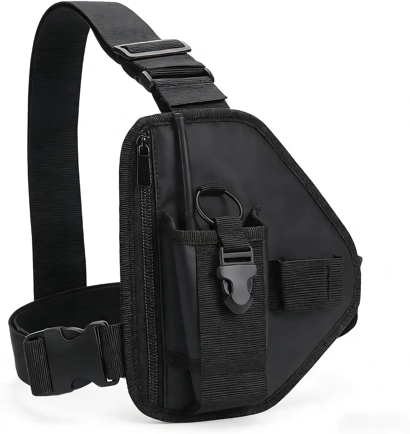 radio-chest-harness-adjustable-shoulder-holster-with-single-pouch-for-motorola-baofeng-kenwood-retevis-yaesu-midland-hyt-two-way