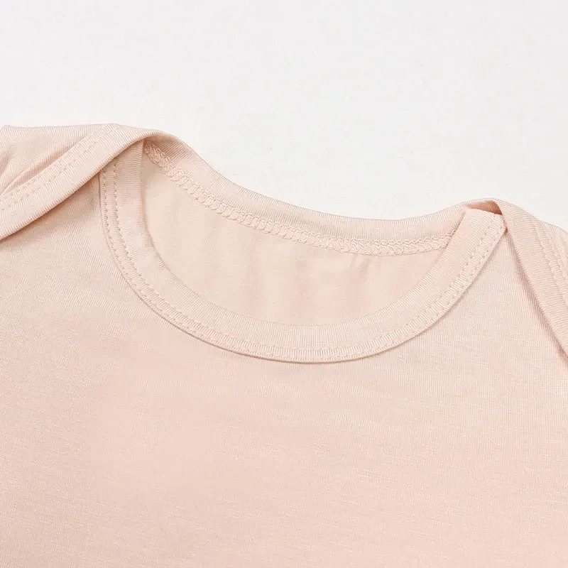 Bamboo Fiber Solid Color Baby Girl Bodysuit Long Sleeves Baby Boy Bodysuits Spring Autumn Newborn Girls Clothes 0-24 Months image 4