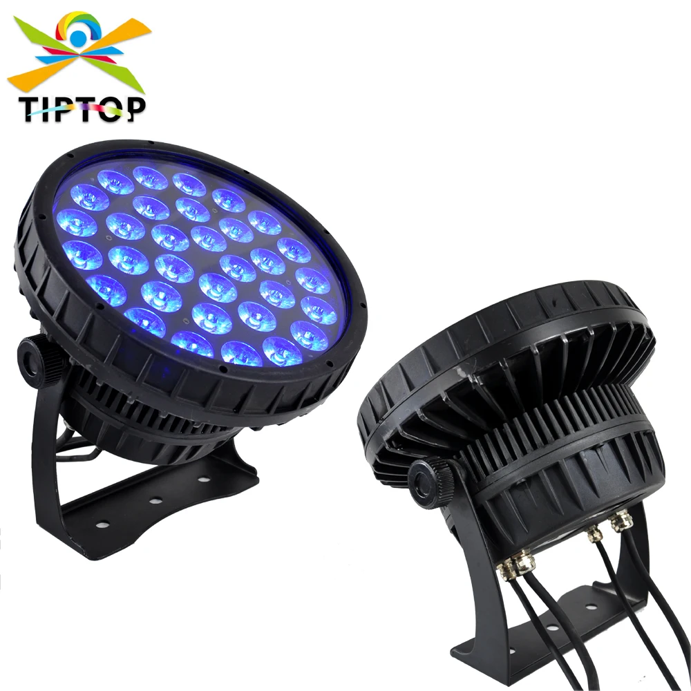 TIPTOP 32X12W RGBW 4IN1 Color Waterproof Stage Aluminum Led Par Light Fan Cooling Garden Park Tree Wall Washer Spot Light