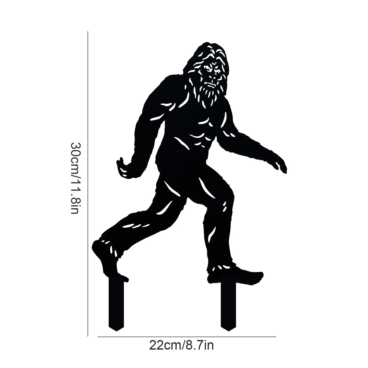 Bigfoot Metal Outdoor Decor Big Foot Sasquatch Gifts for Men/Women Bigfoot Silhouette Statues for Yard Art