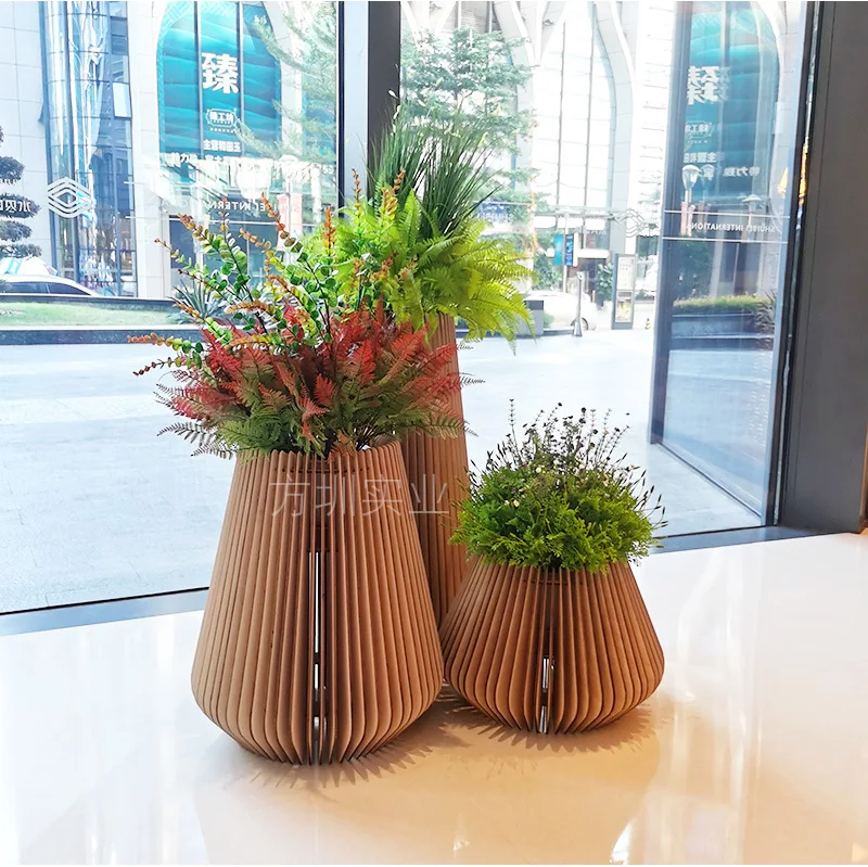 

Customizable Art Real Estate Shopping Mall Landing Meichen Creative Flower Pot Ornament