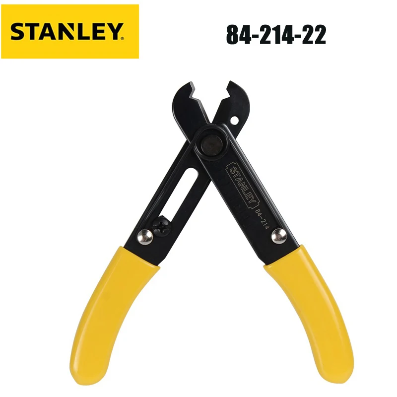 STANLEY 84-214-22 Multifunctional Wire Stripping Pliers Electrician Wire Cutting Pliers Wire Pulling Pliers 5 Inches (0.5-4mm)