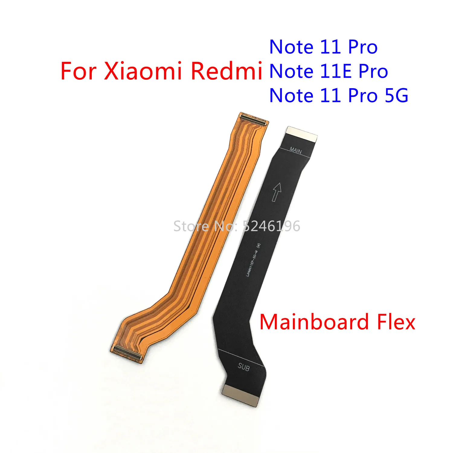 1pcs Main board Charging Connect Mainboard Flex Cable For Xiaomi Redmi Note 11 Pro 5G /Redmi Note 11E Pro Replace Part.