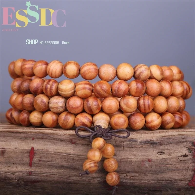 

Оптовая продажа, 5 шт., браслет из натуральных деревянных бусин с кровавым драконом, модный мужской браслет с несколькими кругами, высокое качество, ручная цепочка, сделай сам, 108 мала, ювелирные изделия