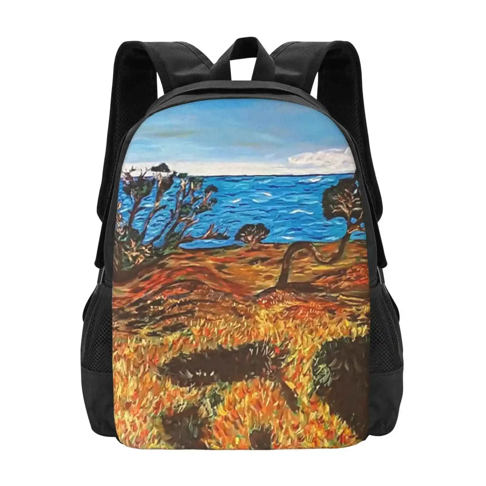 

Last Of The Koa Forest Backpacks For School Teenagers Girls Travel Bags Bold Vivid Fun Whimsical Impressionistic Hawaiian Koa