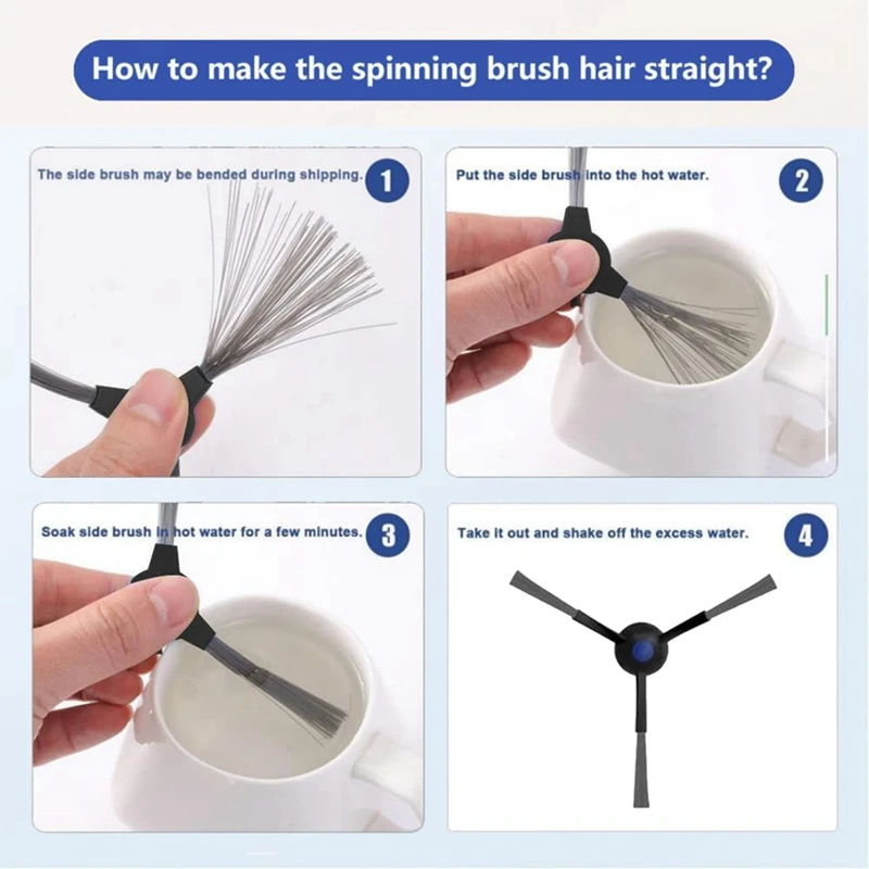 Для ECOVACS DEEBOT T30S/ T30S Combo/ T30 Omni/ T30 PRO Omni Робот-пылесос Аксессуары Основная боковая щетка Швабра Фильтр Мешки для пыли