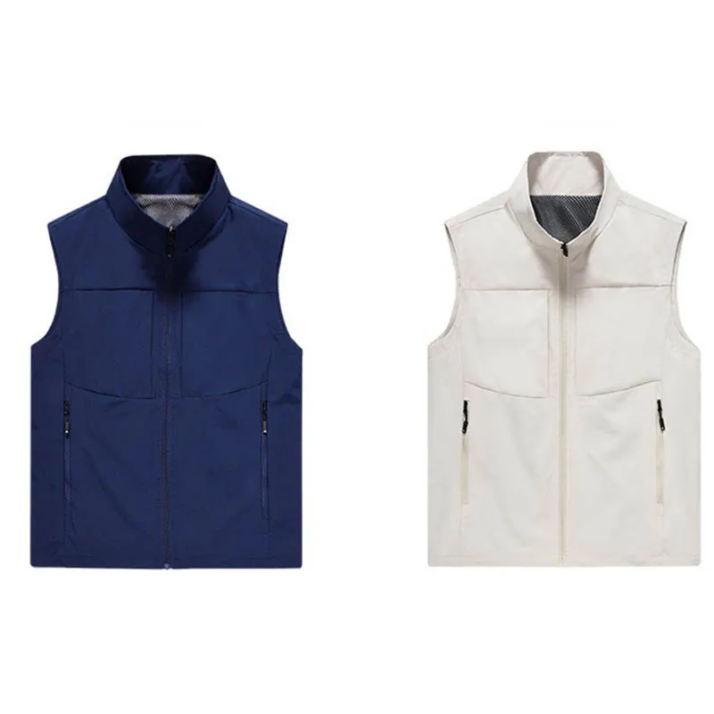 Fashion men's all-in-one multi-pocket vest coat retro plus-size sports clip autumn winter simple waistcoat