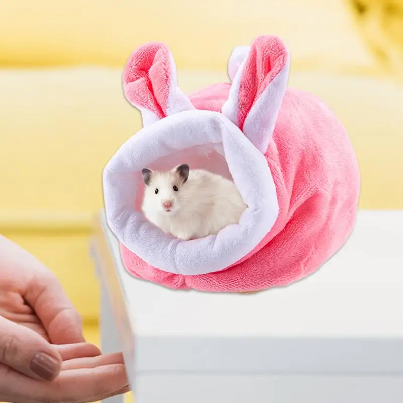 Hamster Beds Christmas Hamster Hideout for Guinea Pig Accessories Hamster Cage Rodents Hammock Rabbit Bed House Supplies