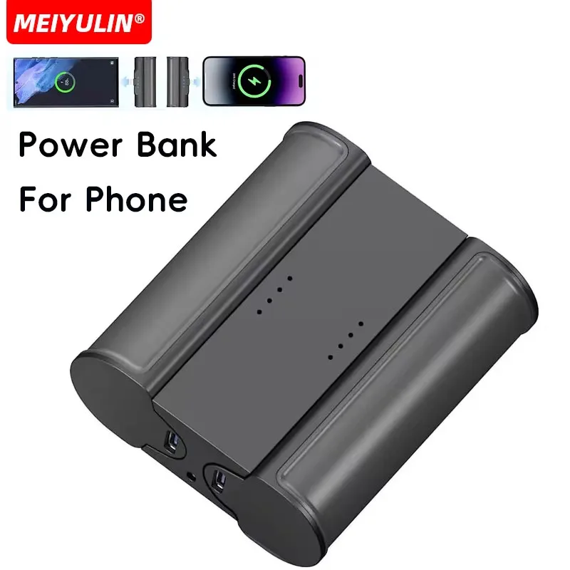 

Mini Power Bank 5000mAh*2 Charger Portable USB C External Battery Fast Charging Mobile Powerbank for iPhone 15 14 Xiaomi Samsung