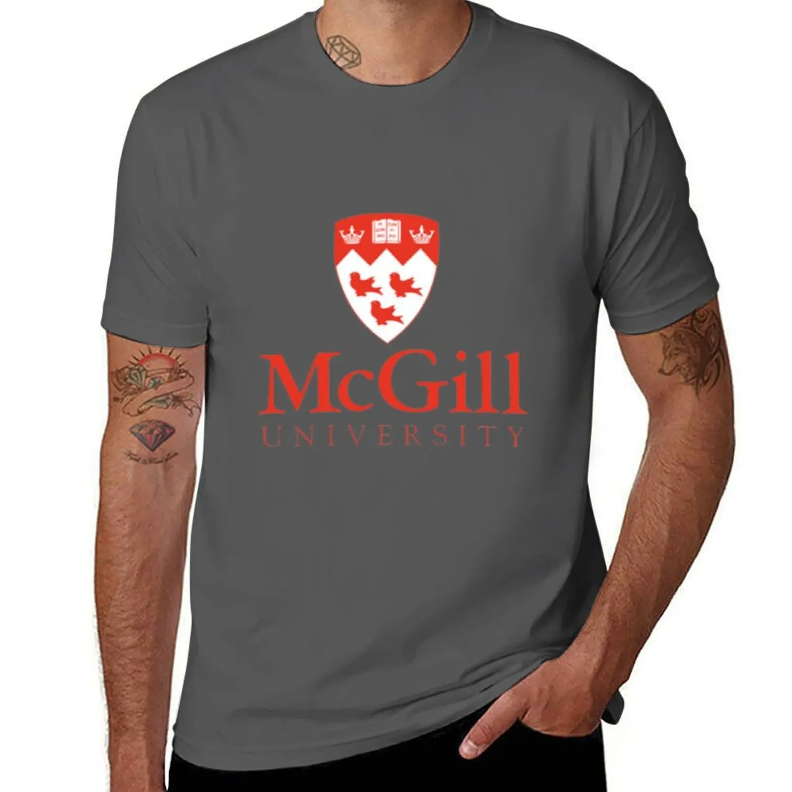 Univ McGill Logo T-Shirt Casual Street Style Short Sleeve Tee