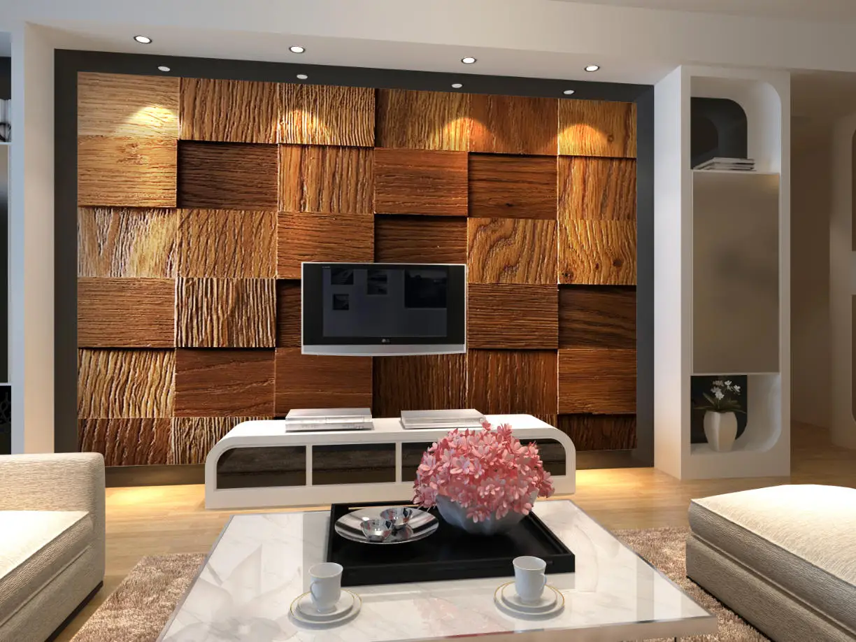 Custom wallpaper Modern Simple Light Luxury Nature wood grain art TV Background Wall Living Room Bedroom Sofa Decoration mural