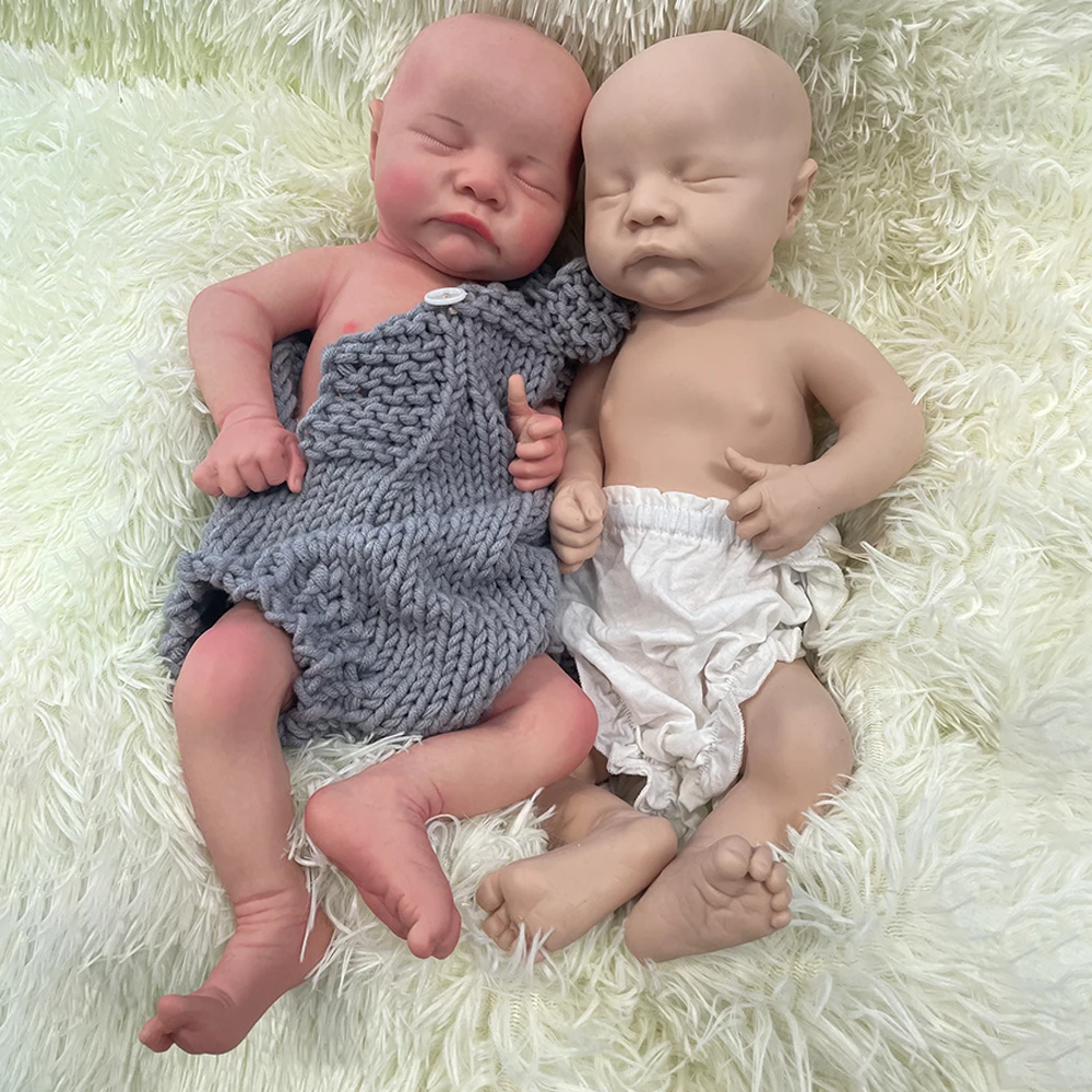 Painted Newborn Baby Doll Toys 19Inch Boy Full Body Soft lifelike Silicone Newborn Preemy For Kid Christmas Gift