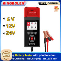 NEW KINGBOLEN BM800 Car Battery Tester with Printer 6V 12V 24V Battery Analyzer Cranking Test Charging Test Max Load PK BT760