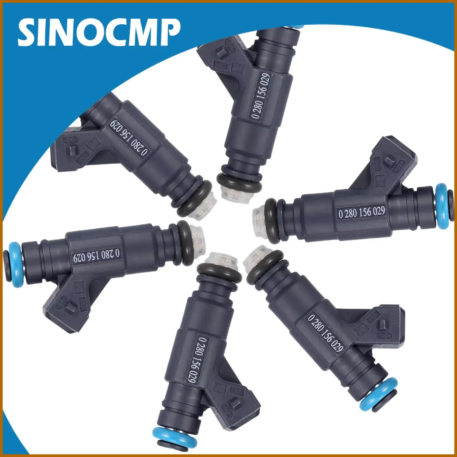 

6pcs/set Fuel Injector 0280156029 1L2Z-9F593-BA for Mercury Mountaineer Ford Ranger Edge Explorer Limited Sport XL XLT 4.0L V6