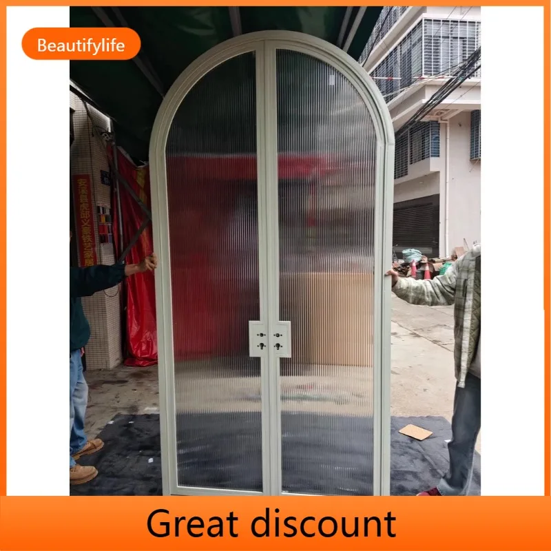 

A135 французская универсальная арочная стеклянная дверь на заказ, внутренняя перегородка для балкона, изогнутая дверь, магазин торгового центра, изогнутая дверь