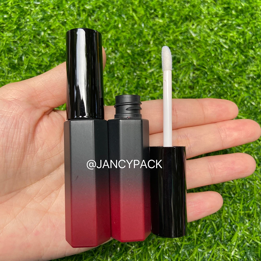 8ml Gradient Black Empty Lipstick Bottle Lipgloss Tube Cosmetic Sample Container Cosmetic Container Tool Makeup Organizer Tubes