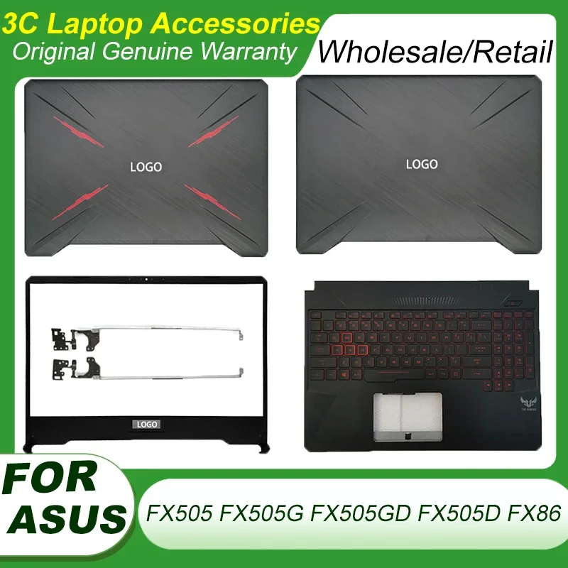 asus tuf fx505 jogos fx505g fx505gd fx505d fx86f laptop lcd tampa traseira moldura frontal tela novo 01