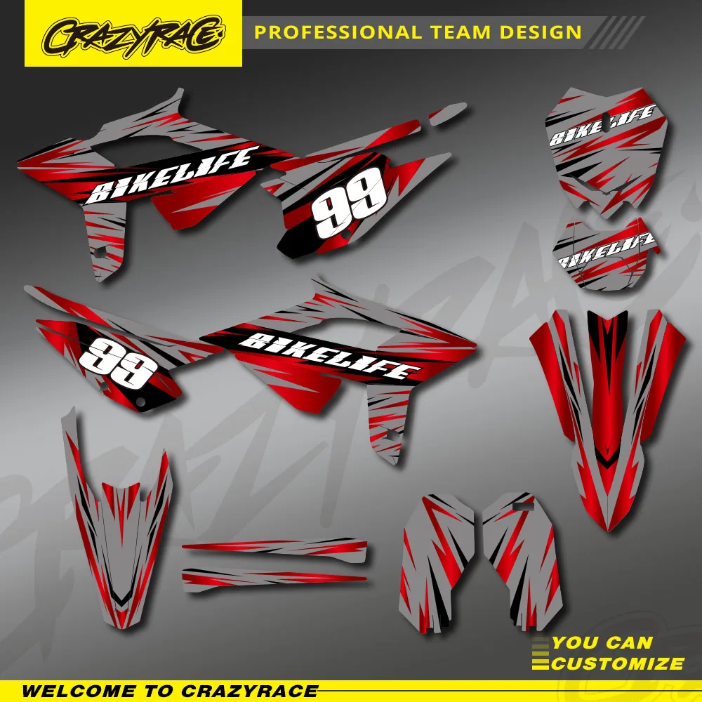 

Motorcycle Stickers For BETA 2020 2021 2022 RR RR-S 125 200 250 300 350 390 CRAZYRACE Custom Graphics Backgrounds Decals Kit