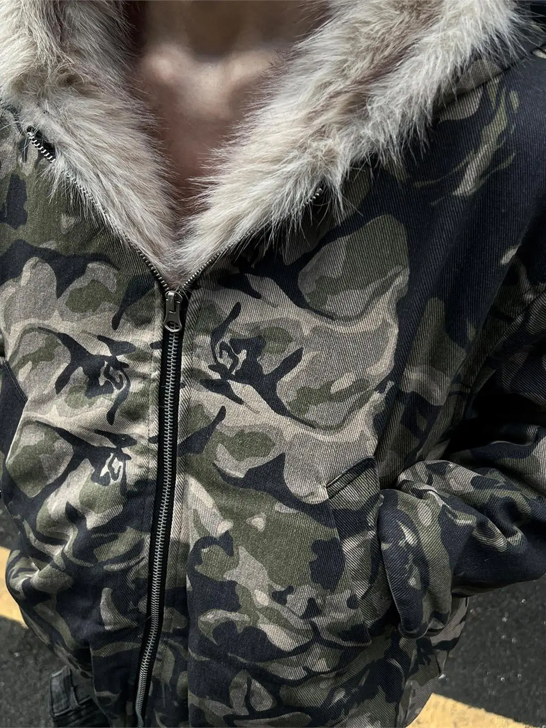 

Американское ретро-пальто из хлопка с камуфляжным принтом, утепленное зимнее, для пар, с капюшоном, женское, свободного кроя, повседневная одежда