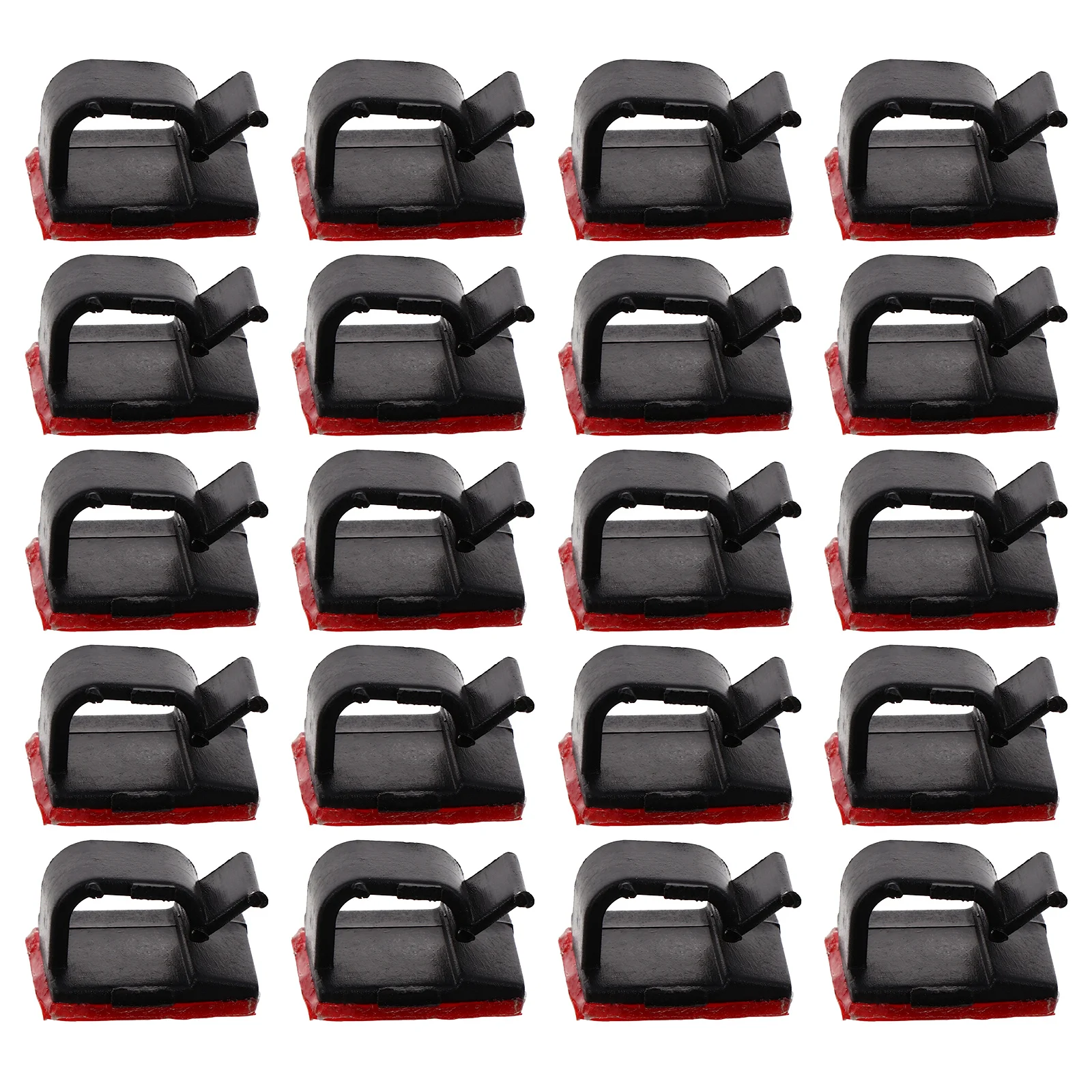 20 قطعة مقاطع كابلات منظم ذاتي اللصق إدارة كبلات البيانات حامل السلك منظم الحبل مقاطع الحبل ذاتية اللصق #4