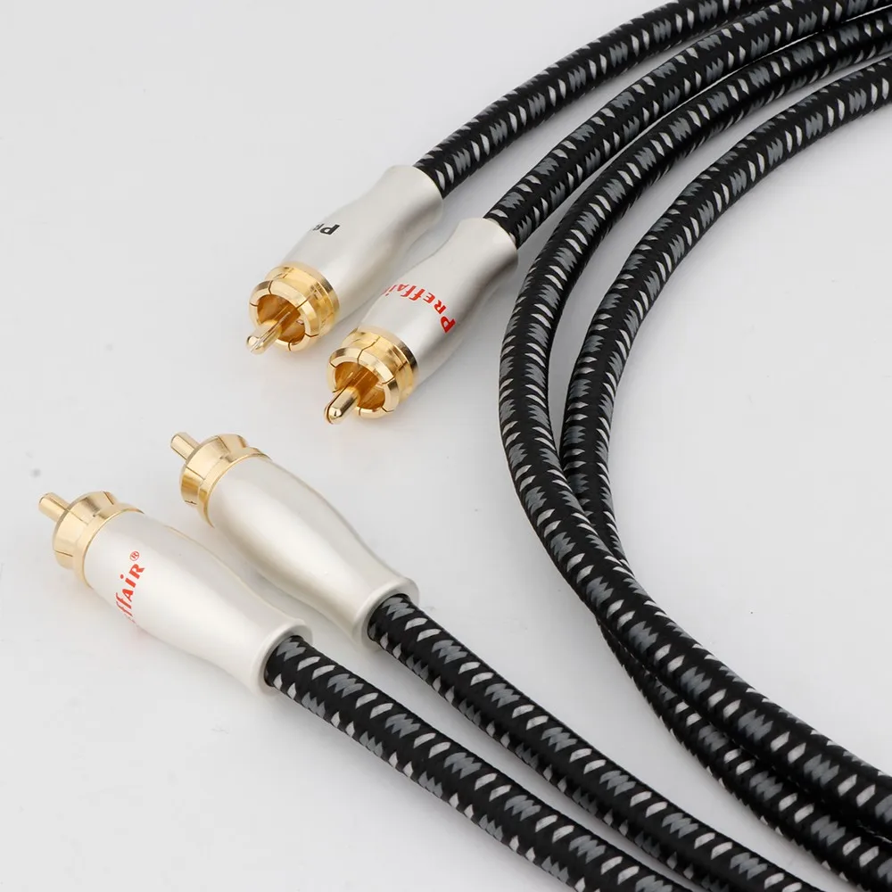 Paarweise 2 RCA zu 2 RCA Signalkabel für Auto-Verstärker, Soundbox, Subwoofer, Lautsprecher, weiches RCA-Kabel – Detail 4