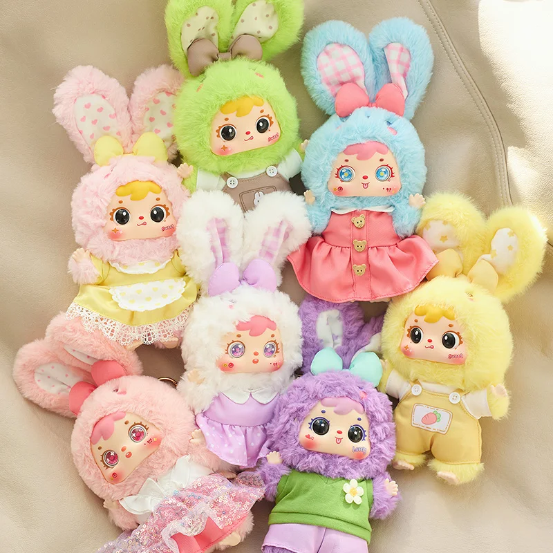 Samuel Rainbow Rabbit Baby Series Blind Box, exquisites Spielzeug, Ornament, süße Puppe, kann zerlegen, Swap Face Mystery Box, Überraschungsgeschenk