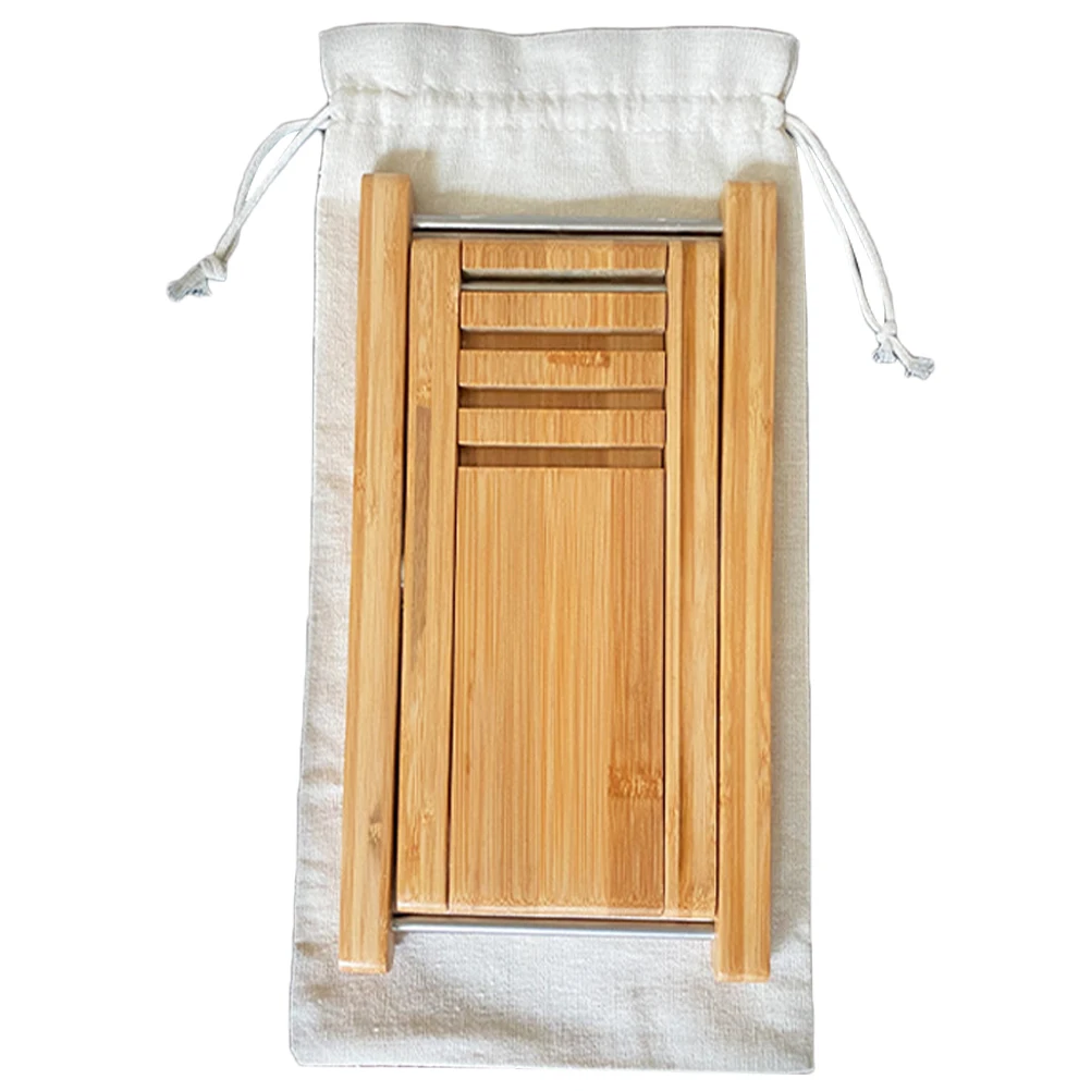 

Adjustable Foldable Wooden Guitar Stool Portable Durable Sturdy Storage Bag Included Easy Carry For Living Room Bedroom Office
