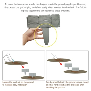 Plastic Beira with imitation of stone, fence panels, outdoor barrier, garden, patio, 20pcs 10 Main Sales About Garden - №9