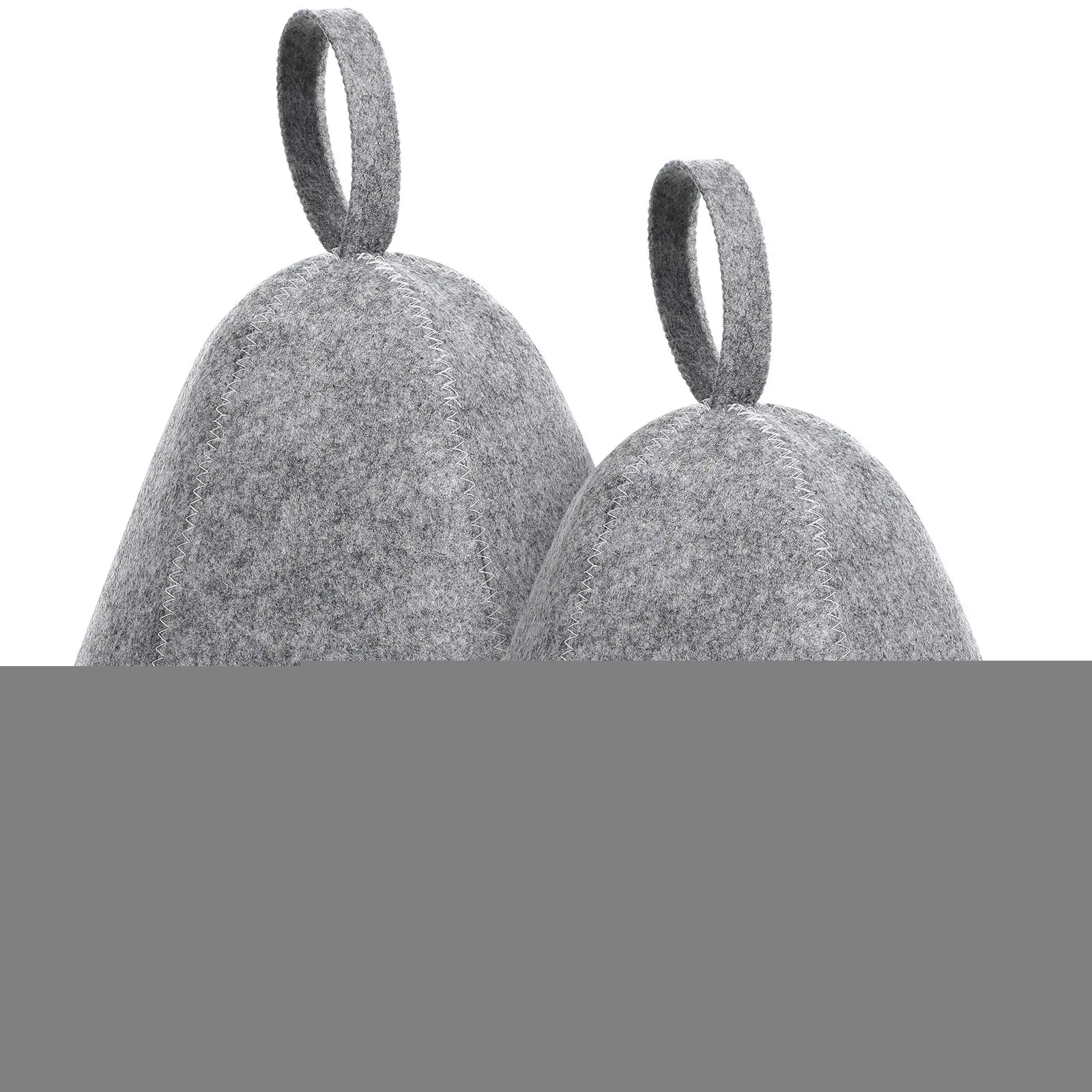 s Thickened Sauna Hat Felt Spa Cap for Bathing Steam Thermal Grey Moisture Absorbing Comfortable Bath Hat