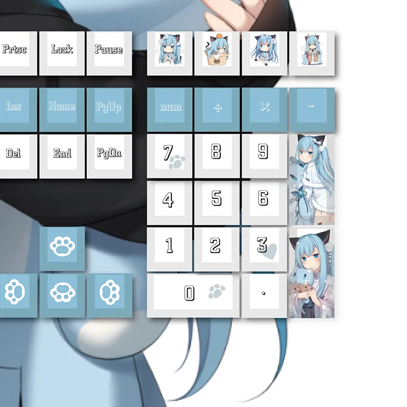 Imagem -04 - Gokou Ruri Anime Keycap Grupo 2d de Cinco Lados Sublimação Pbt Teclado Mecânico Animação Personalizada Série de Personagens Nacho Cap