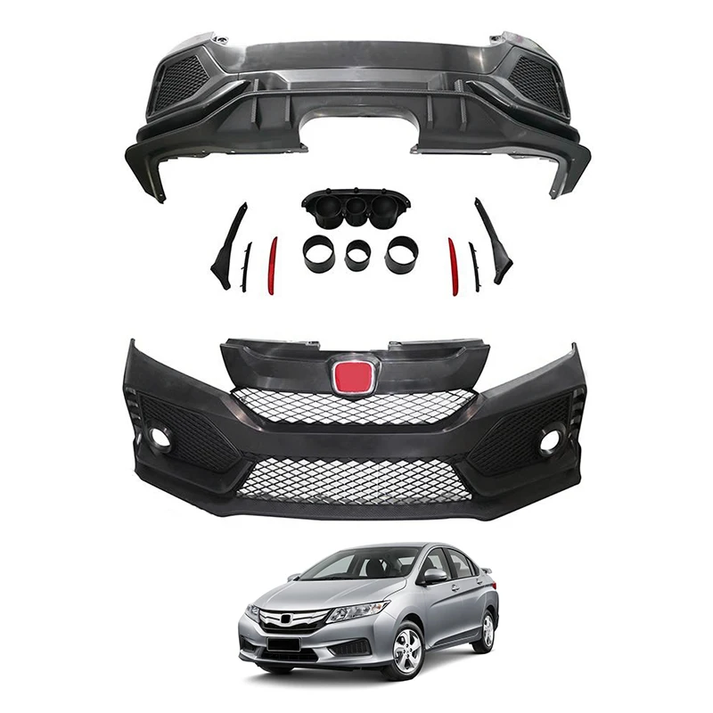 

Hot Selling for Honda Civic City Type R Style Bodykit PP ABS Material Bumper Body Kit for 2015-2019 for Honda