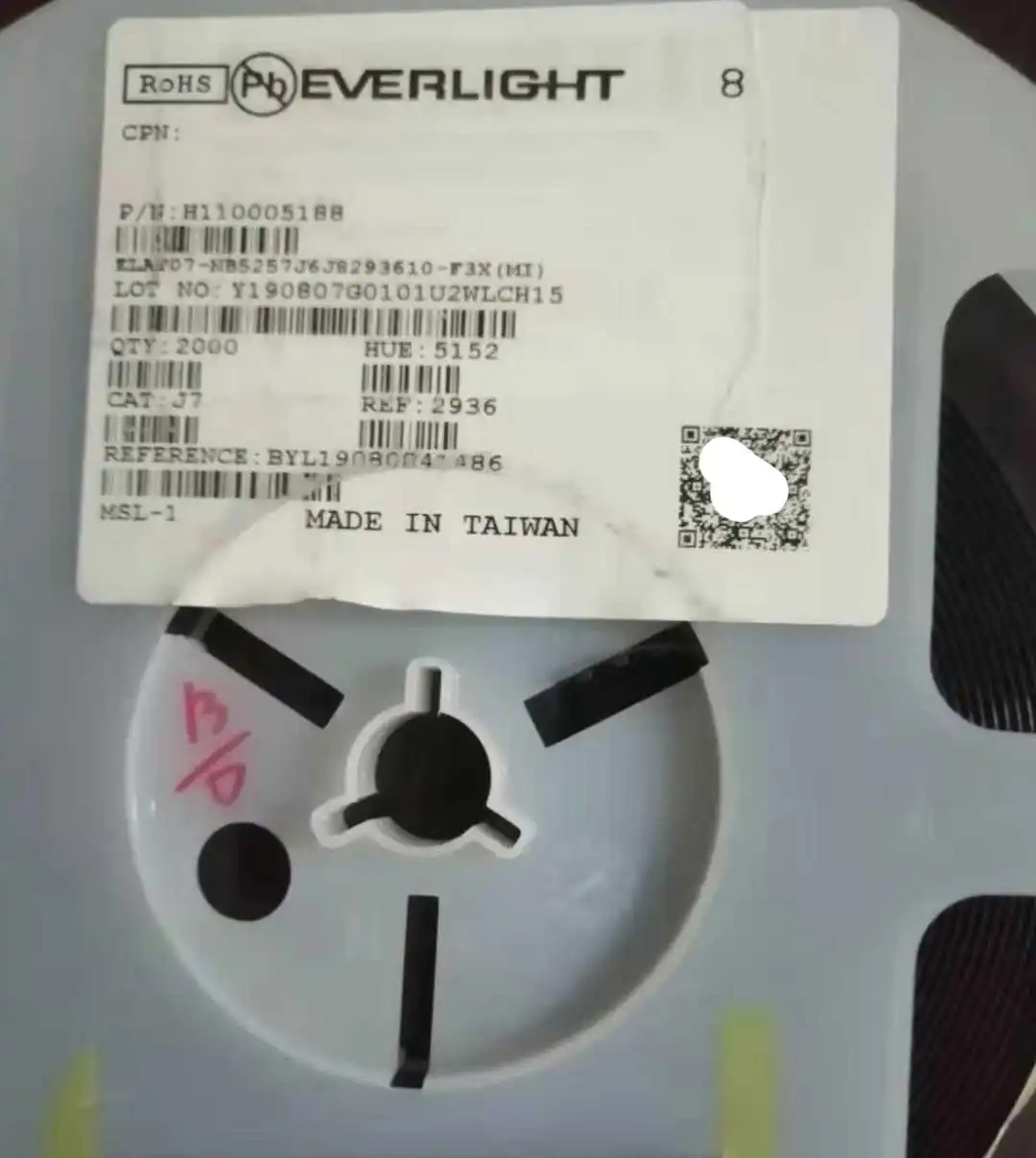 

20 шт./ELAT07-NB5257J6J8293610-F3X 0603 белый свет, светодиодная вспышка