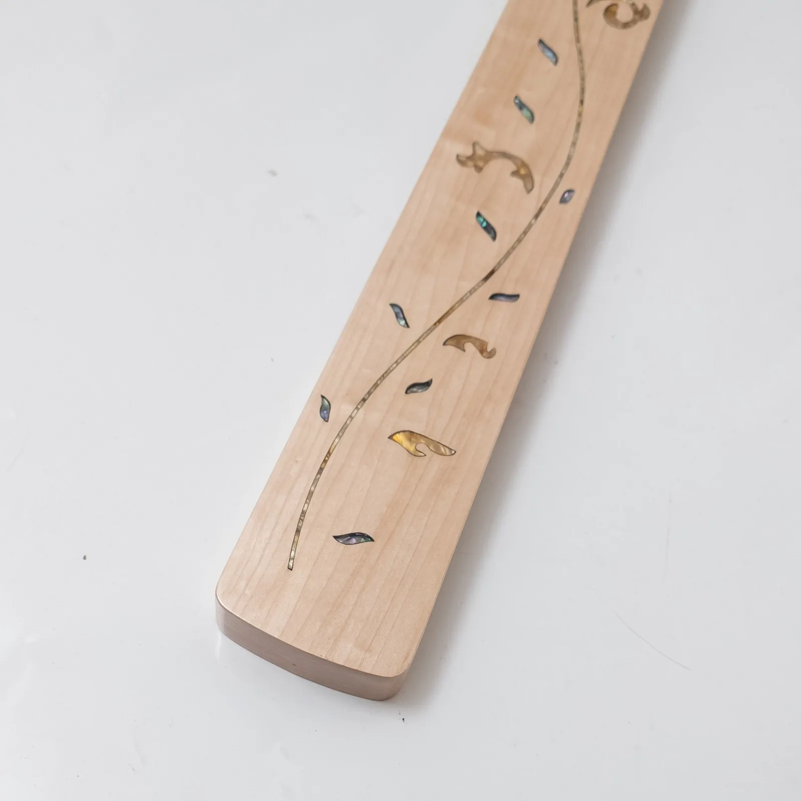Natural Maple Fretless 4 String Bass BASS Neck 34 Inch Tree of Life Inlay Bolt-On Replacement for J B Bass Neck
